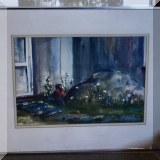 A33. Maude Olsen watercolor painting. 